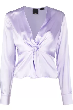 Pinko Twist-front silk blouse