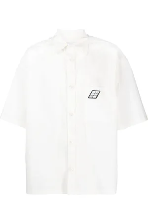 AMBUSH Logo-patch bowling shirt