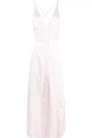 Ganni Cut-out halterneck dress