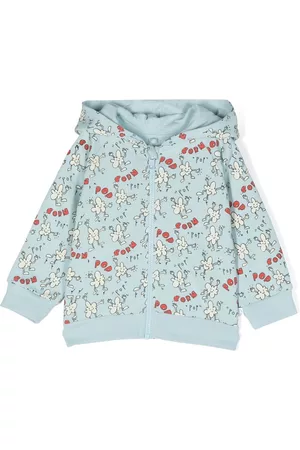 Stella McCartney Popcorn-print zip-up hoodie
