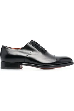 santoni Polished leather oxford shoes