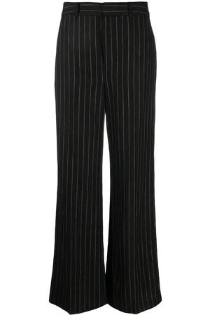 Ralph Lauren Kaitlen pinstriped wide-leg trousers