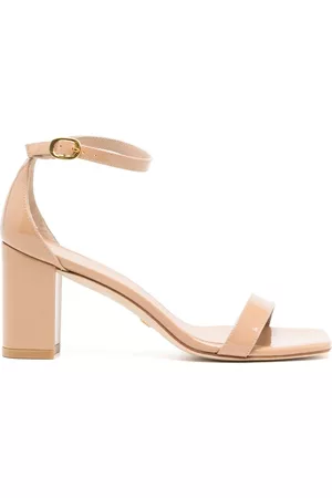 Stuart Weitzman Nudistcurve 70 mm block sandals
