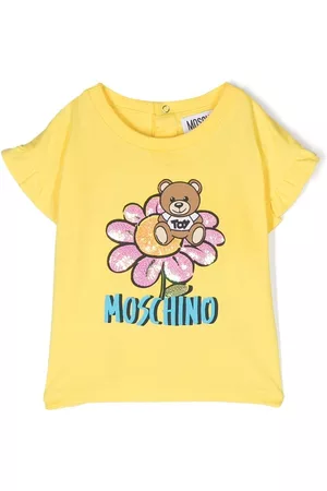 Moschino Sequin-embellished logo-print T-shirt