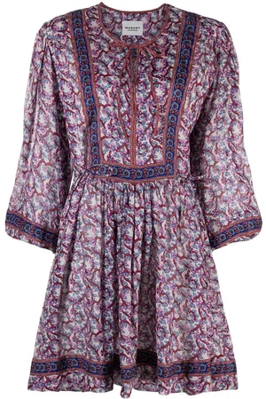 Marant Etoile Floral-print organic cotton mini dress