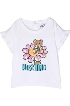 Moschino Sequin-embellished logo-print T-shirt