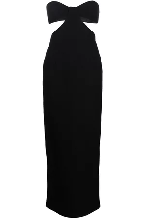 Ilkyaz Ozel Bustier-neckline cut-out dress