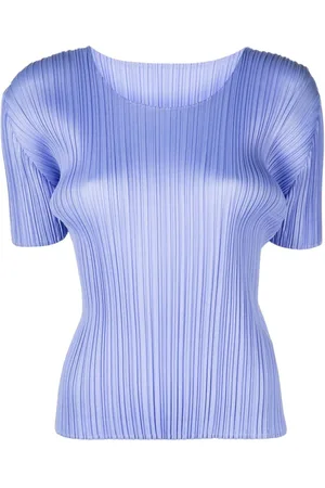 PLEATS PLEASE ISSEY MIYAKE Pleated round-neck T-shirt