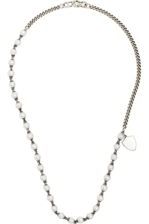 M. COHEN Charm-detail pearl necklace