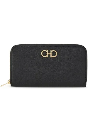 Salvatore Ferragamo Gancini-plaque zip-up wallet