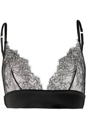 MAISON CLOSE Lace-detail triangle-cup bra