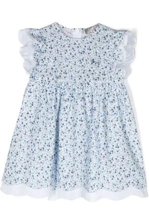 Il gufo Floral-print ruffled dress
