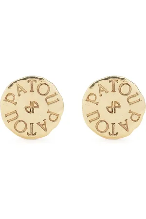 Patou Logo-engraved coin earrings