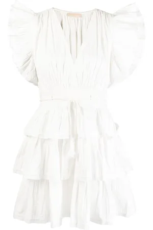 ULLA JOHNSON Camilla tiered minidress