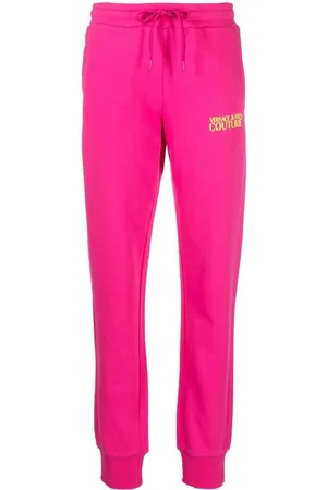 VERSACE Logo-print cotton track pants