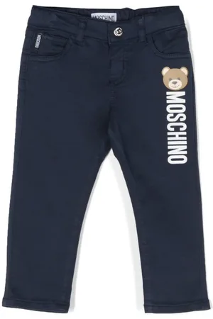Moschino Logo-print straight-leg trousers