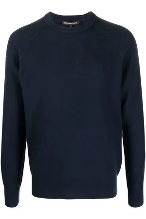 Michael Kors Men Jumpers - Bird's eye crew-neck jumper