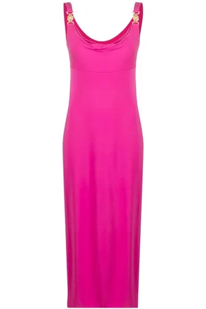 VERSACE Medusa plaque midi dress