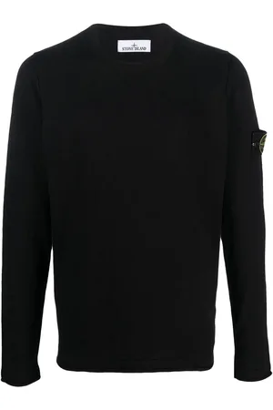 Stone Island Logo-patch sleeve jumper