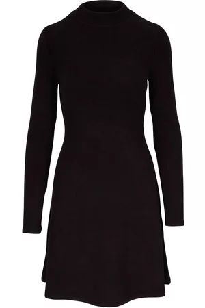 Vince High-neck flared dress