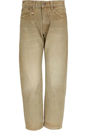 R13 Stonewash straight-leg jeans