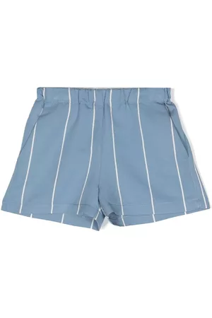 DOUUOD KIDS Striped straight-leg shorts