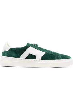 santoni Low-top suede sneakers