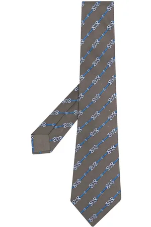 Hermès Men Neckties - 2000s pre-owned belt-print silk tie