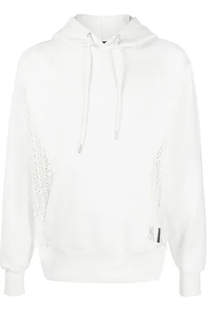 Andersson Bell Lace-panel cotton hoodie