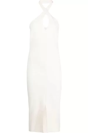 CHIARA BONI Mansur halterneck midi dress