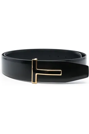 Tom Ford Logo-plaque buckle belt