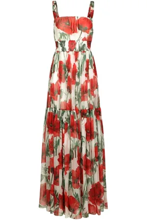 Dolce & Gabbana Floral-print silk dress