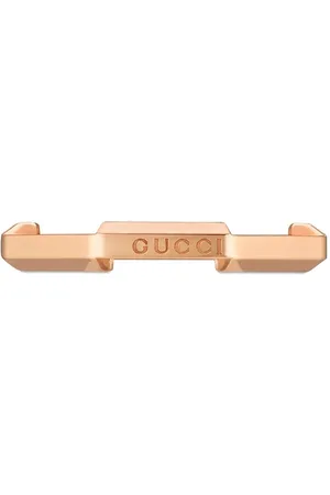 Gucci Women Rings - 18kt rose gold Link to Love mirrored ring