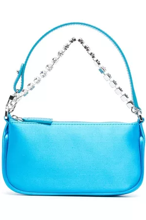 BY FAR Mini Rachel Crystal Silk Shoulder Bag