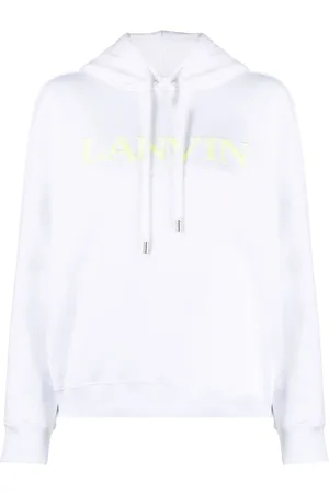 Lanvin Embroidered-logo cotton hoodie