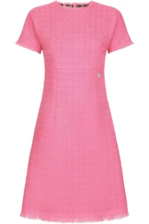 Dolce & Gabbana Short-sleeve tweed minidress