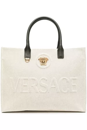 VERSACE Large La Medusa canvas tote bag