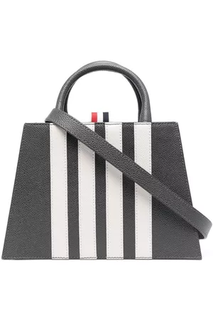 Thom Browne Appliqué-stripe tote bag