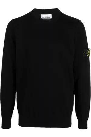 Stone Island Compass-motif crew neck sweatshirt