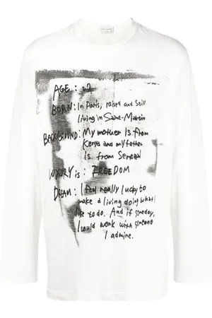 YOHJI YAMAMOTO Pigment long-sleeve T-shirt