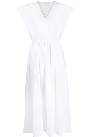Fabiana Filippi V-neck short-sleeve maxi dress
