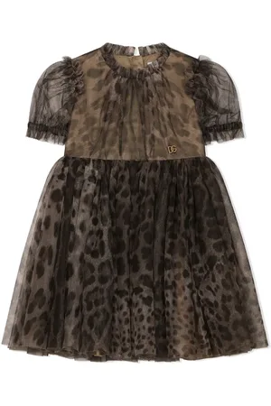 Dolce & Gabbana Leopard-print tulle dress