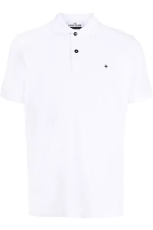 Stone Island Logo-embroidered polo shirt