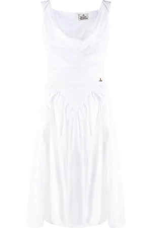 Vivienne Westwood Sunday cowl-neck cotton midi dress
