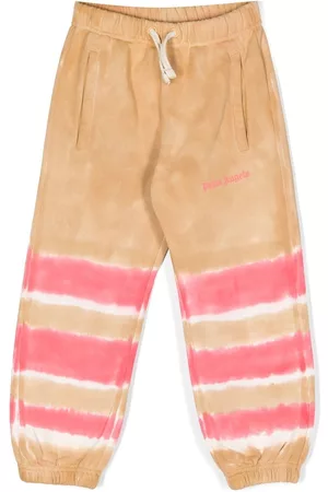 Palm Angels Striped tie-dye track pants