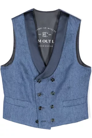 Brunello Cucinelli Double breasted linen/flax waistcoat