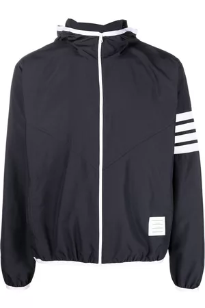Thom Browne Stripe-detail zip-up jacket