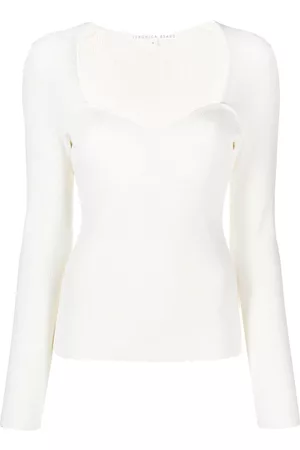VERONICA BEARD Sweetheart ribbed knit top