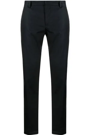 PT Torino Mid-rise tailored cotton-blend trousers