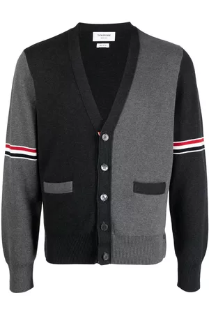 Thom Browne Colour-block cotton cardigan